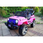 Elektrické autíčko - Jeep S2388 - nelakované - ružové
